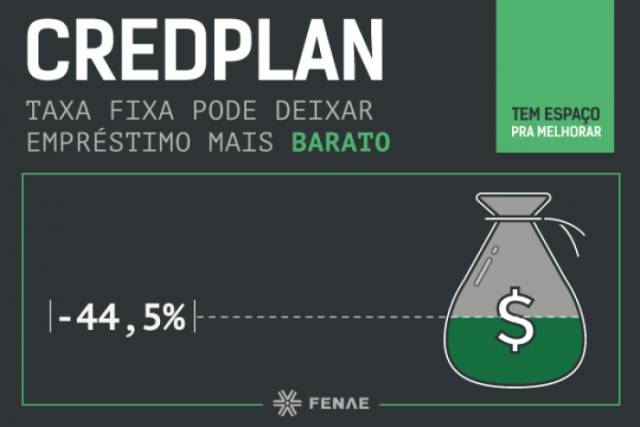 Fenae mostra que taxa fixa deixaria Credplan muito mais barato