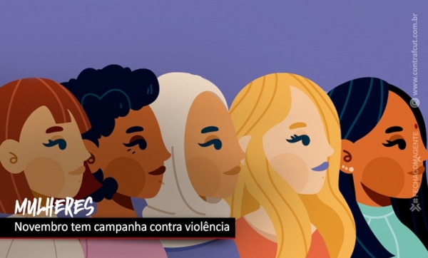 Novembro tem campanha de combate à violência contra a mulher