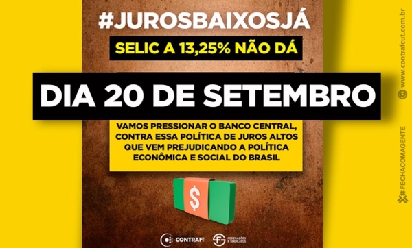 Trabalhadores voltam a protestar contra juros altos em todo o Brasil