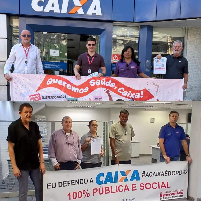 Sindicato realiza Dia Nacional de Mobilização na Caixa Econômica Federal