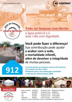 Contraf-CUT apoia projetos sociais do Comitê Betinho