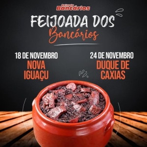 Confira as datas das Feijoadas dos Bancários e das Bancárias no mês de novembro