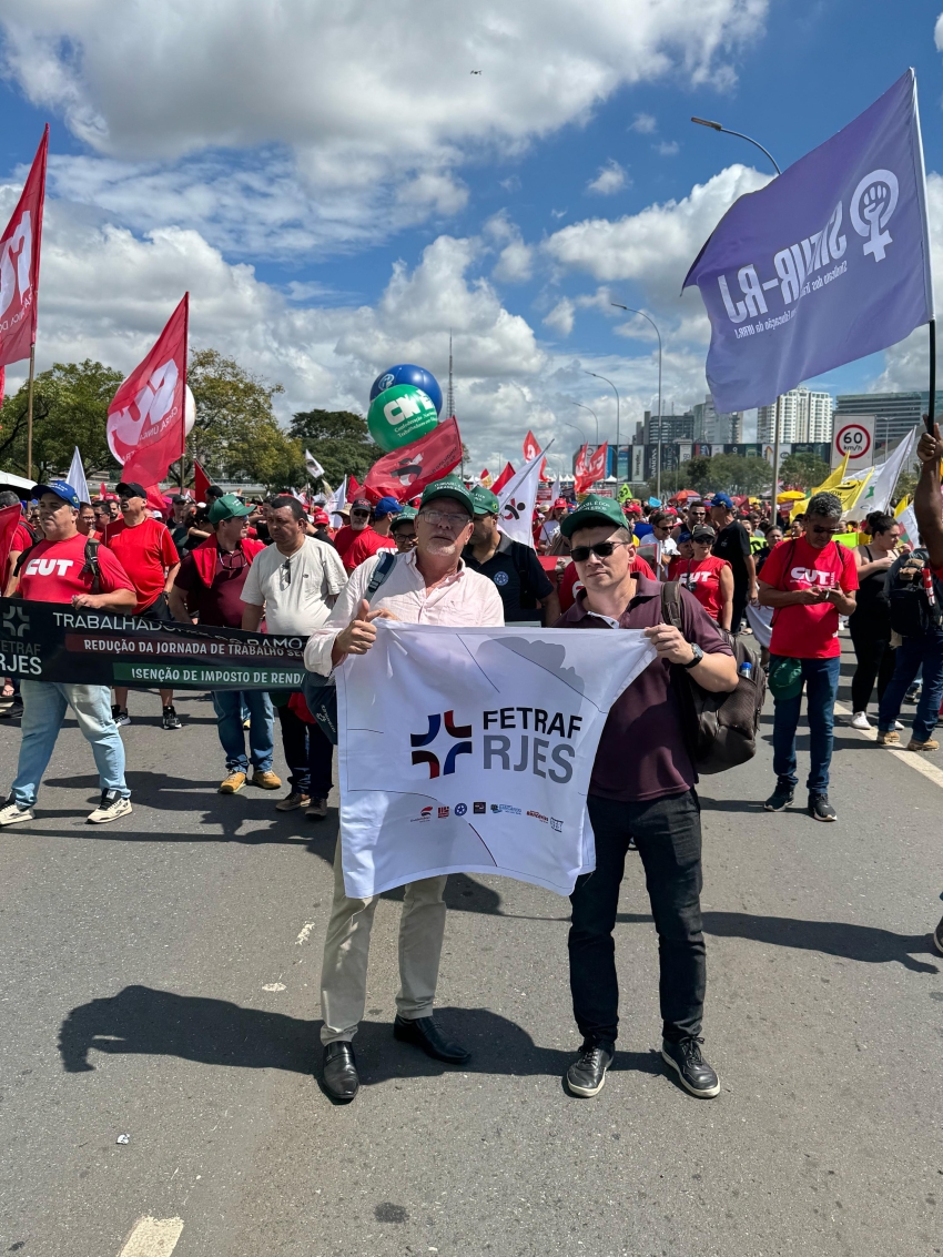 Sindicato participa da Marcha da Classe Trabalhadora, em Brasília