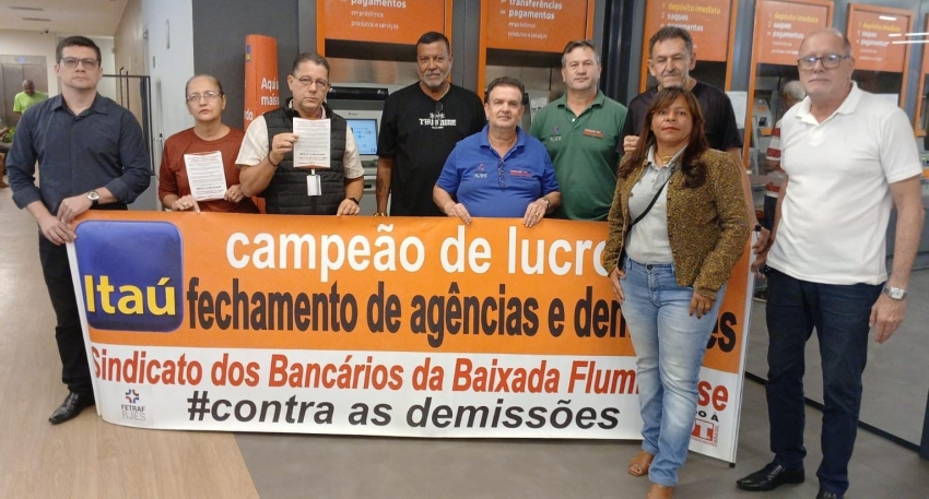 Sindicato realiza Dia Nacional de Luta dos Funcionários do Banco Itaú-Unibanco