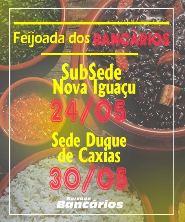 Feijoada dos Bancários já tem datas definidas em Maio