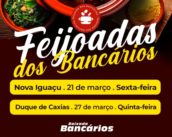 Confira as datas das primeiras Feijoadas dos Bancários em 2025