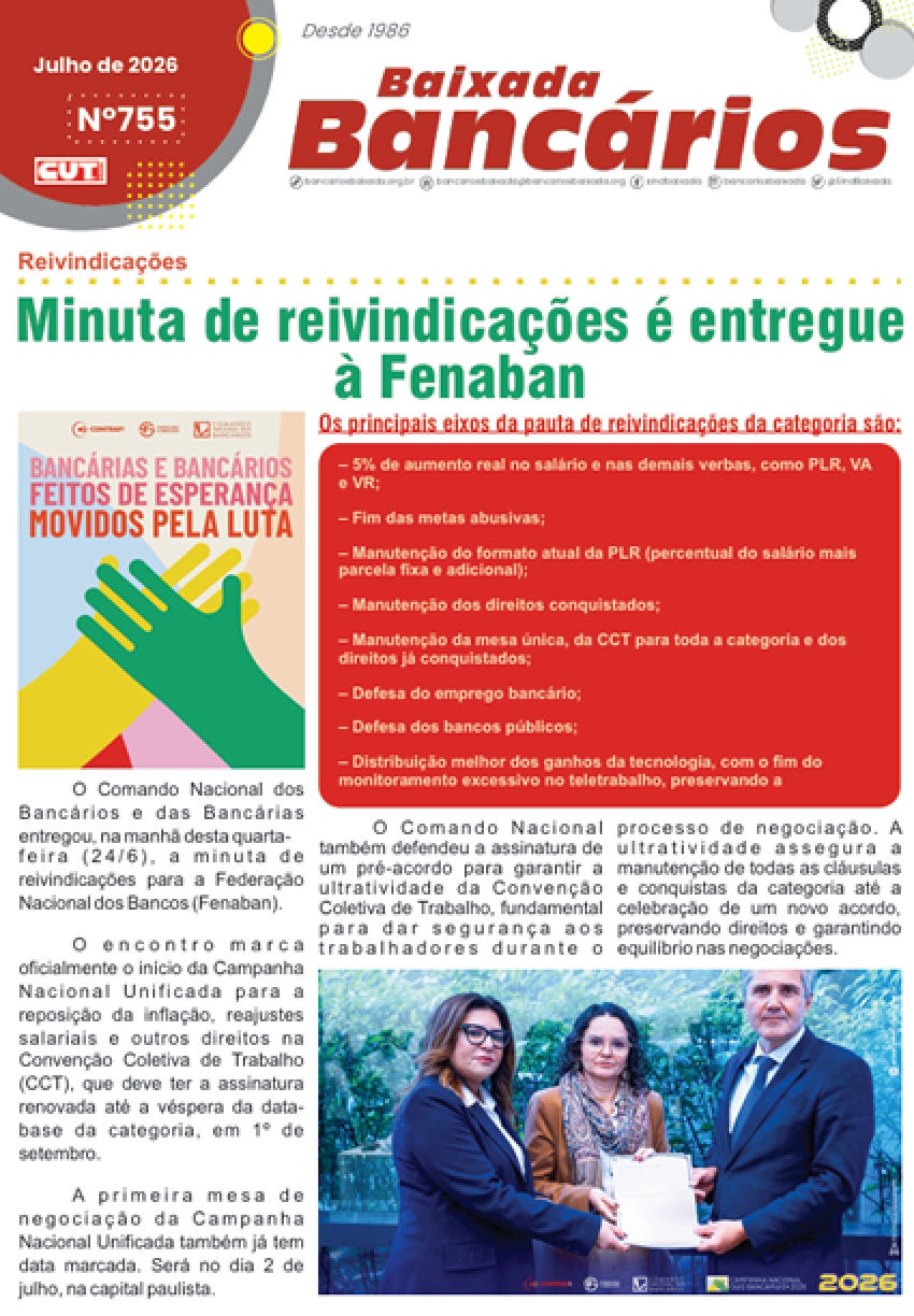 Minuta de reivindicações é entregue  à Fenaban