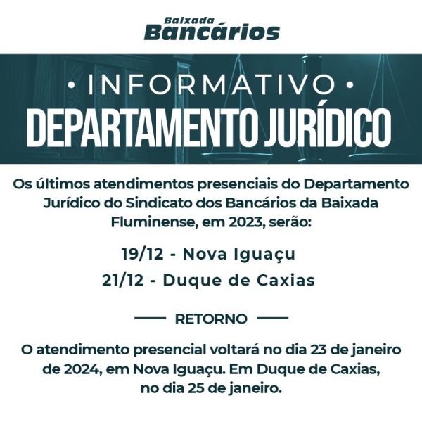 Informativo - Departamento Jurídico