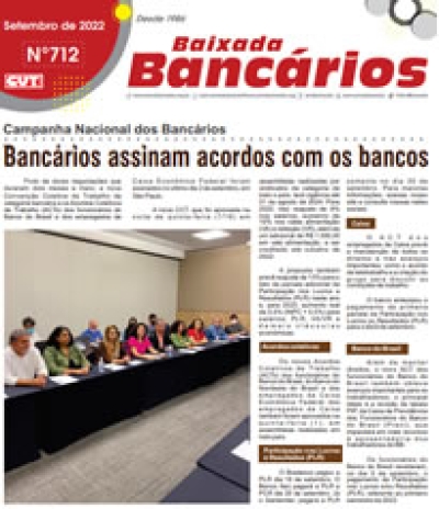 Bancários assinam acordos com os bancos