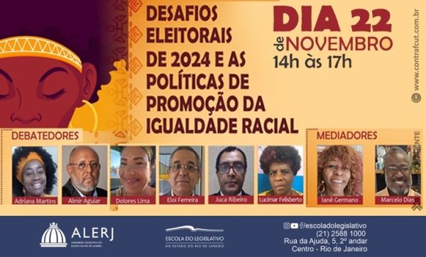 Alerj debate eleições de 2024 e políticas de igualdade racial