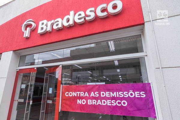 Movimento Sindical cobra explicações sobre fechamento de agências do Bradesco