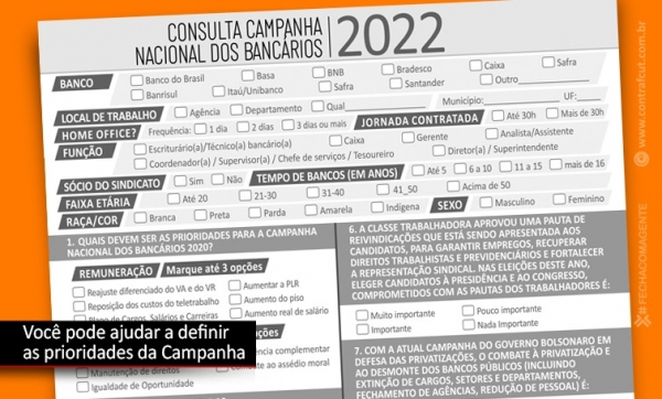 Consulta Nacional ajuda a definir reivindicações dos bancários