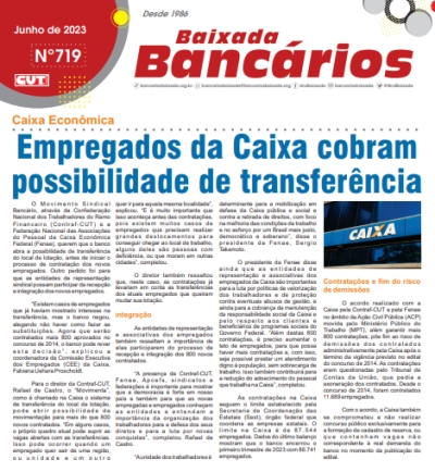 Empregados da Caixa cobram  possibilidade de transferência