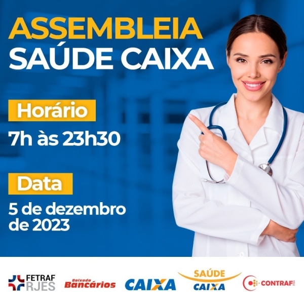 Assembleia para deliberar sobre acordo do Saúde Caixa acontece dia 5/12