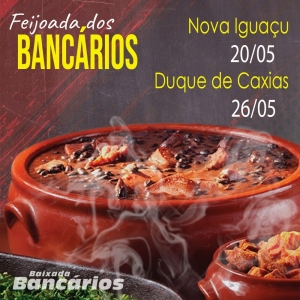 Confira as datas das Feijoadas dos Bancários e das Bancárias no mês de maio