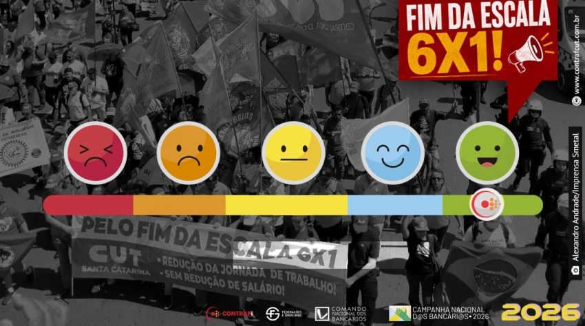 Fim da escala 6x1: Contraf-CUT defende aprovação da PEC que reduz jornada para 40 horas
