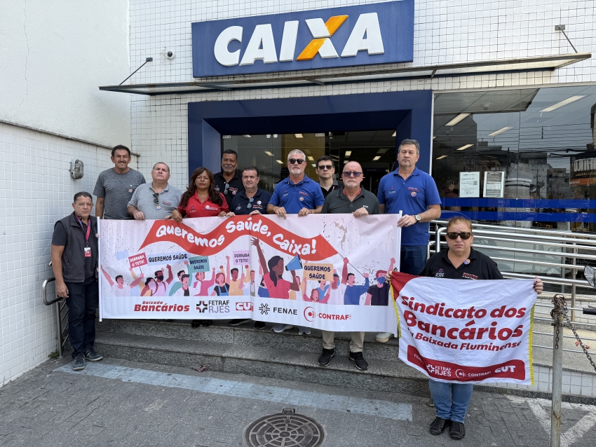 Sindicato realiza Dia Nacional de Luta em defesa da Saúde Caixa