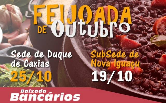 Feijoada dos Bancários já tem datas definidas em outubro