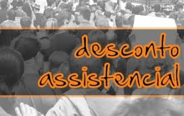 Desconto Assistencial será de 1%