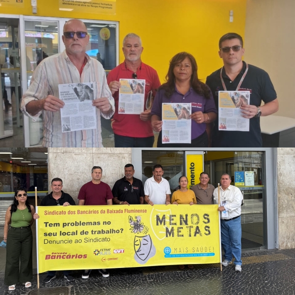 Sindicato realiza Dia Nacional de Luta no Banco do Brasil